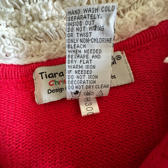 Tiara International Christmas Collection Santa Stars Beard Collar Women’s Medium - Picture 7 of 7